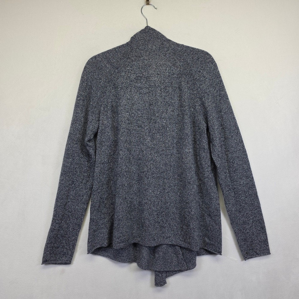 Apt 9 Womens Cardigan Womens L Gray Open‎ Cashmere Marled Knit Layering Elevated - Picture 3 of 13